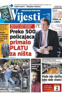 Vijesti - broj 6311, 20. okt 2015.