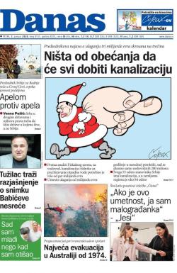 Danas - broj 8131, 3. jan 2020.