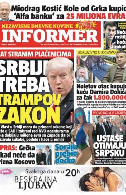 Informer - broj 1451, 1. feb 2017.