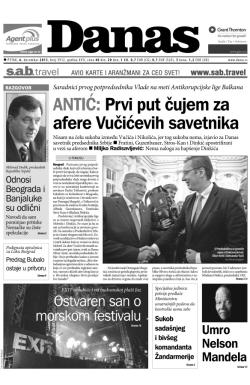 Danas - broj 5912, 6. dec 2013.