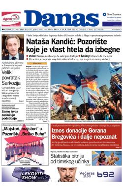 Danas - broj 6392, 31. mar 2015.