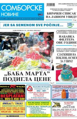 Somborske novine - broj 3272, 10. mar 2017.