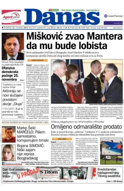 Danas - broj 5533, 22. nov 2012.