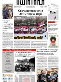 Politika - broj 39747, 27. jul 2024.