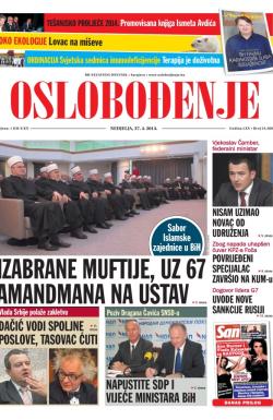 Oslobođenje - broj 24.208, 27. apr 2014.