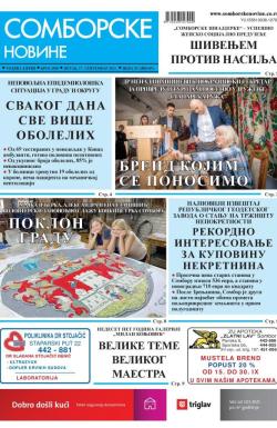 Somborske novine - broj 3508, 17. sep 2021.