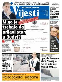 Vijesti - broj 6243, 13. avg 2015.