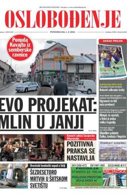 Oslobođenje - broj 24.853, 1. feb 2016.