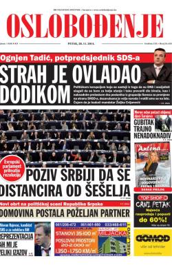 Oslobođenje - broj 24.423, 28. nov 2014.