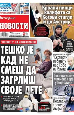 Večernje novosti - broj 3765, 4. nov 2020.