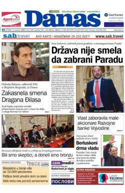 Danas - broj 5846, 1. okt 2013.