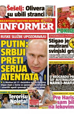 Informer - broj 1745, 18. jan 2018.