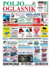 Poljoprivredni Oglasnik - broj 322, 22. jun 2016.