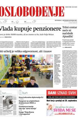 Oslobođenje - broj 25453, 5. okt 2017.