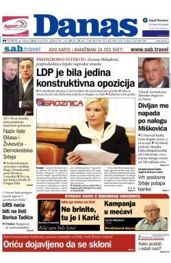 Danas - broj 5974, 6. feb 2014.