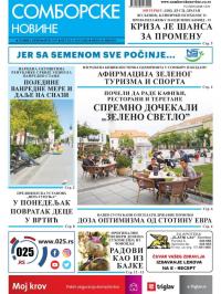 Somborske novine - broj 3437, 8. maj 2020.