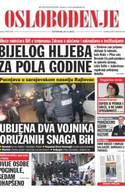 Oslobođenje - broj 24.779, 19. nov 2015.