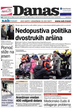 Danas - broj 6079, 22. maj 2014.