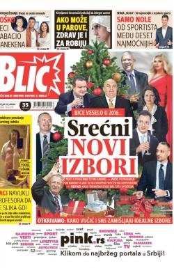 Blic - broj 6799, 18. jan 2016.