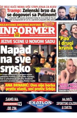 Informer - broj 4210, 18. feb 2026.