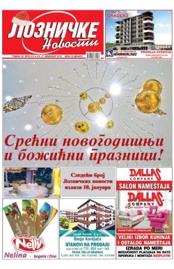 Lozničke novosti - broj 615-616, 27. dec 2019.