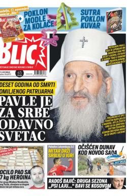 Blic - broj 8170, 15. nov 2019.