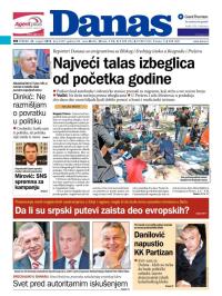 Danas - broj 6539, 25. avg 2015.