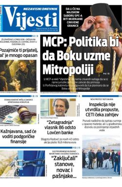 Vijesti - broj 9992, 26. feb 2026.