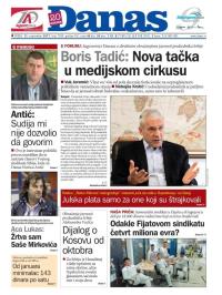 Danas - broj 7289, 13. sep 2017.