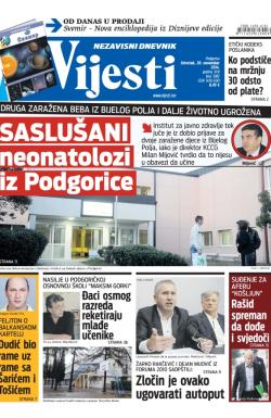 Vijesti - broj 5982, 20. nov 2014.