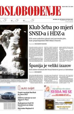 Oslobođenje - broj 25466, 18. okt 2017.