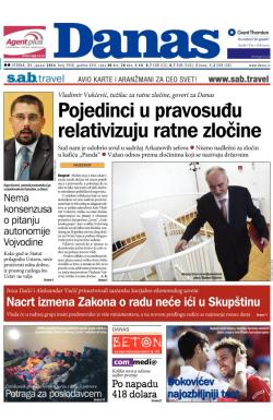 Danas - broj 5958, 21. jan 2014.