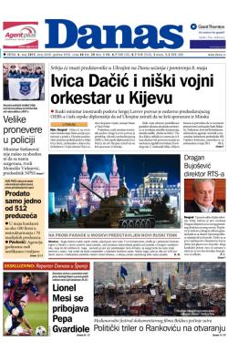 Danas - broj 6428, 6. maj 2015.
