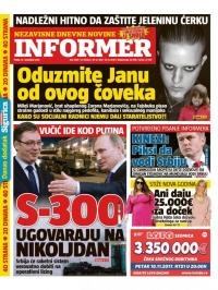 Informer - broj 1689, 10. nov 2017.
