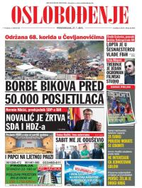 Oslobođenje - broj 24.664, 27. jul 2015.
