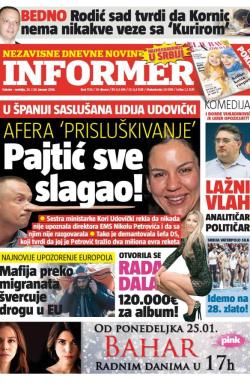Informer - broj 1134, 23. jan 2016.