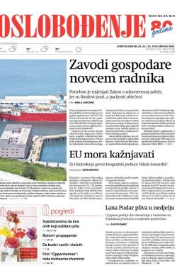 Oslobođenje - broj 27356, 22. jul 2023.