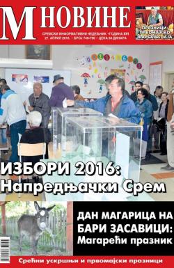 M Novine, Sr. Mitrovica - broj 749-750, 27. apr 2016.
