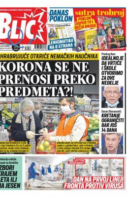 Blic - broj 8319, 23. apr 2020.