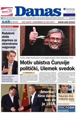 Danas - broj 5952, 15. jan 2014.