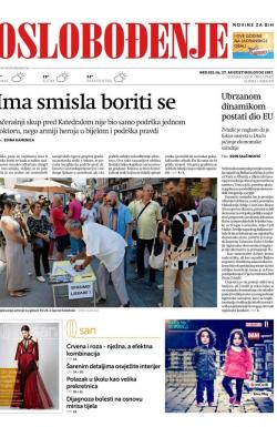 Oslobođenje - broj 25415, 27. avg 2017.