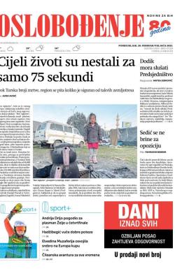 Oslobođenje - broj 27229, 20. feb 2023.