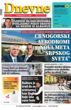 Dnevne novine - broj 3150, 15. nov 2021.
