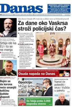 Danas - broj 8232, 13. apr 2020.
