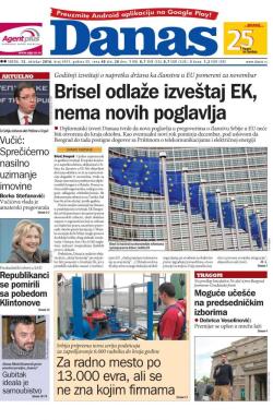 Danas - broj 6953, 12. okt 2016.