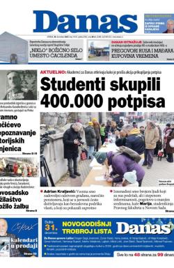 Danas - broj 10107, 30. dec 2025.