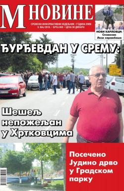 M Novine, Sr. Mitrovica - broj 855, 9. maj 2018.
