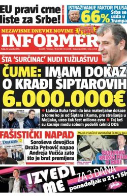 Informer - broj 1389, 18. nov 2016.