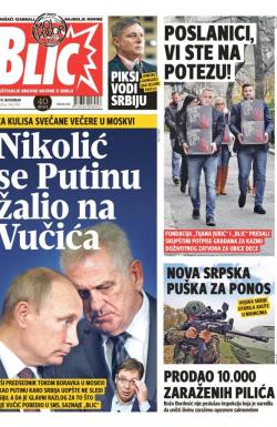 Blic - broj 7451, 10. nov 2017.