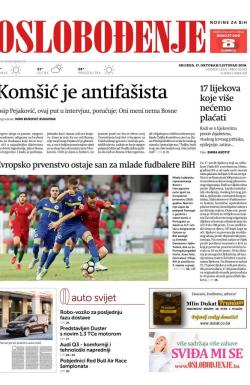 Oslobođenje - broj 25823, 17. okt 2018.